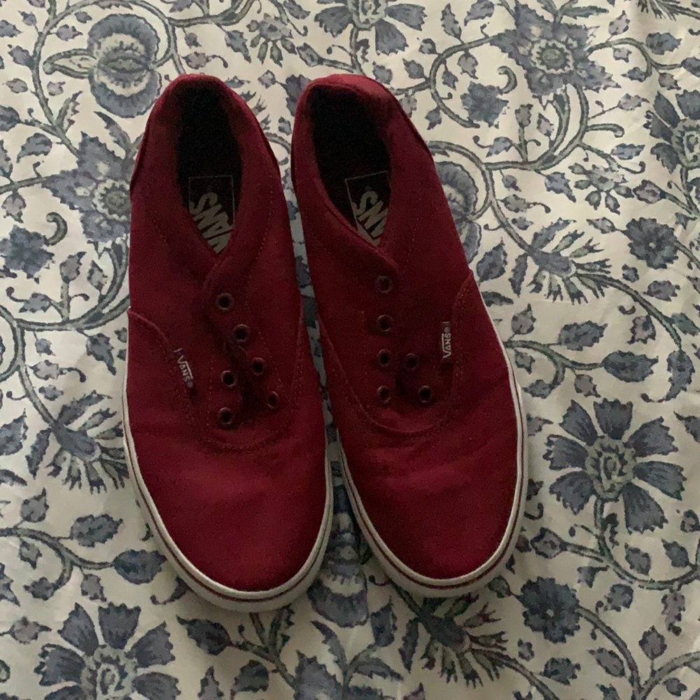 RED BARELY USED VANS